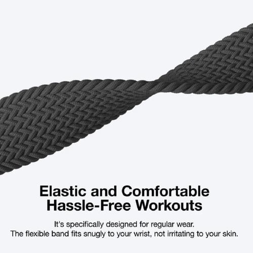 سير قماشي بقفل ستانلستيل - بنفسجي و ابيض