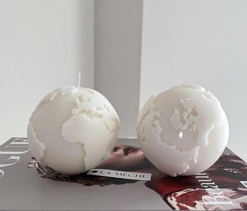 قالب سيلكون - شمعة الكرة الأرضيه