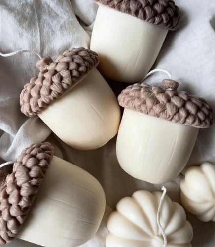 قالب سيليكون - شمعة البلوط