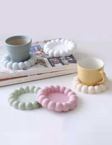 قالب سيلكون - صحن على شكل زهرة