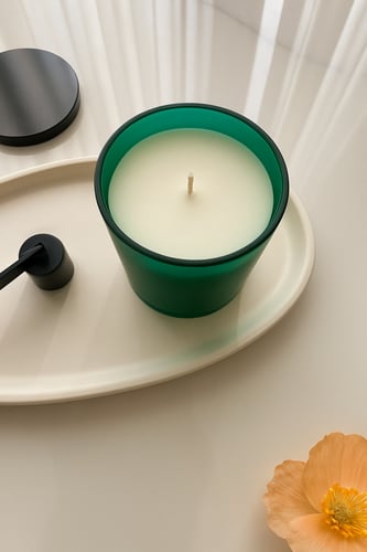 علبة زجاج - باللون الأخضر