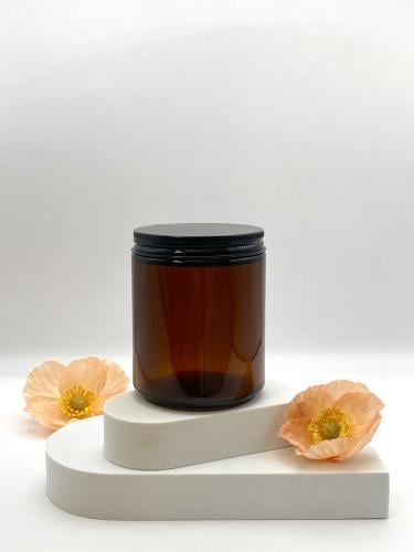 علب زجاج - باللون البني