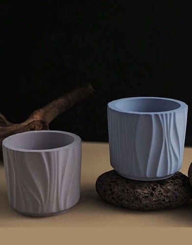 قالب سيليكون - وعاء مموج