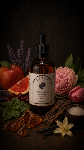 زيت عطري برائحة العنبر الحلو