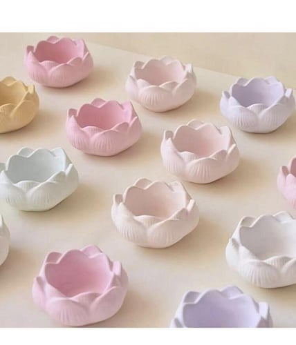 قالب سيلكون - وعاء زهرة اللوتس