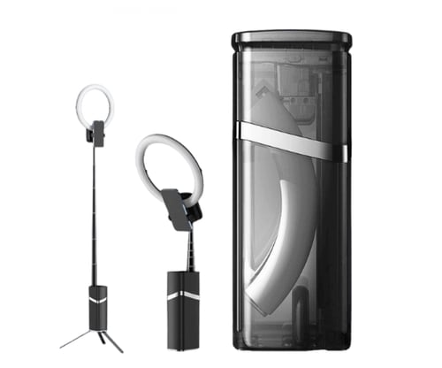 ستاند حلقي للجوال لاسلكي قابل للسحب