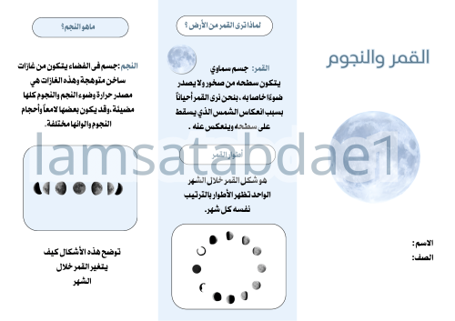 مطوية القمر والنجوم