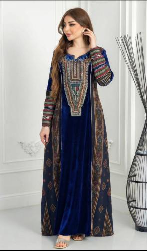 جلابيه مخمل تراثي اريج الوان