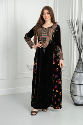 جلابيه مخمل تراثيه ست الحبايب