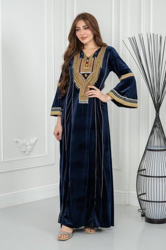 جلابيه مخمل تراثي قمه الابداع كم فرنسي