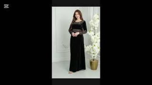 فستان مخمل تراثي ريفا