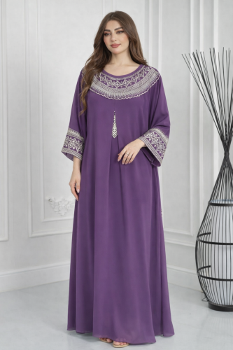 جلابيه شيفون المسه كويتيه