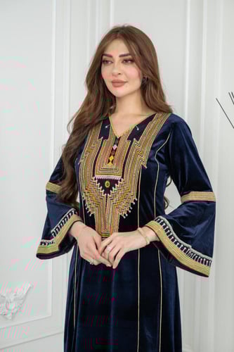 جلابيه مخمل تراثي قمه الابداع كم فرنسي