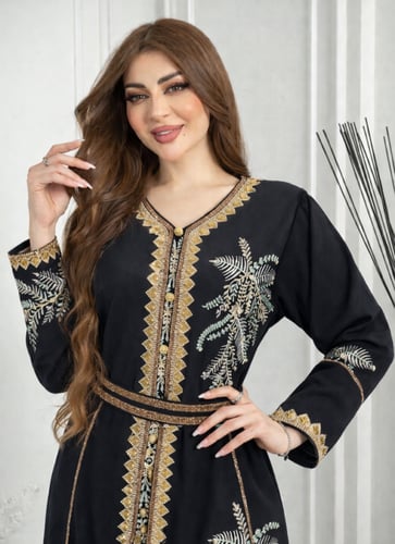 جلابيه رايون مطرز 3