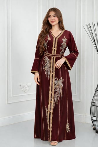 جلابيه رايون مطرز 3