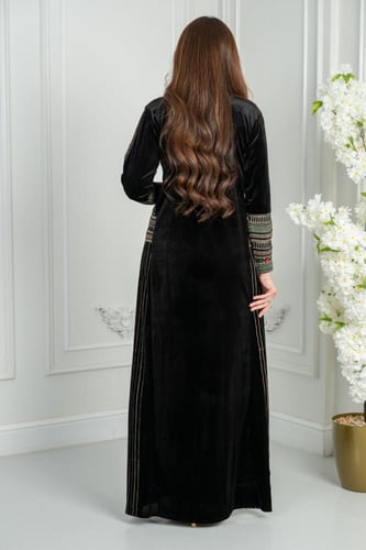 جلابيه مخمل تراثيه الابداع زرار