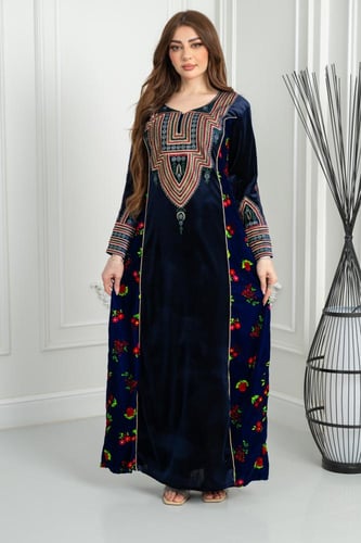 جلابيه مخمل تراثيه ست الحبايب