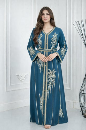 جلابيه رايون مطرز 3