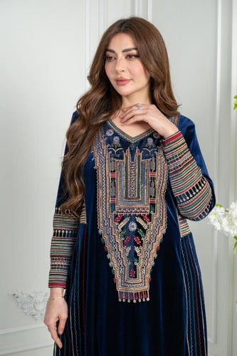 جلابيه مخمل تراثي ريتا