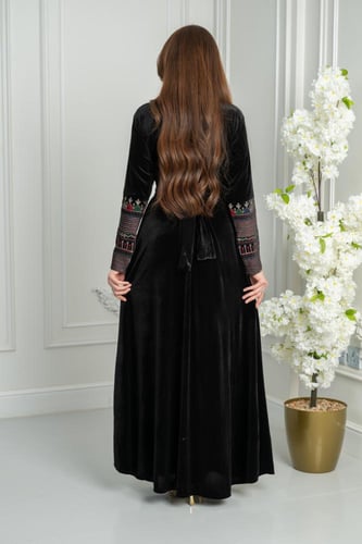 فستان مخمل تراثي ريفا