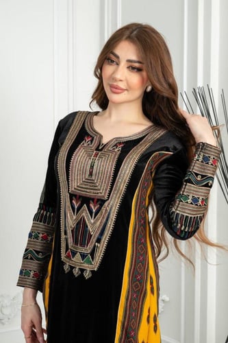 جلابيه مخمل تراثي ريم مشجر