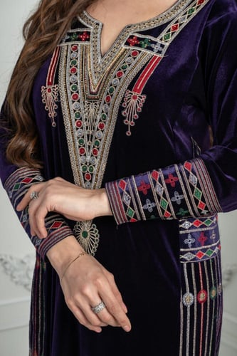 جلابيه مخمل تراثي اسيل