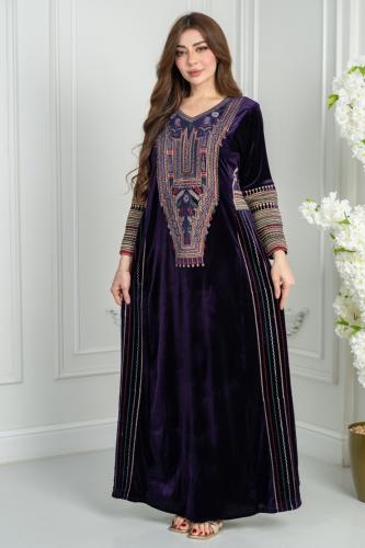 جلابيه مخمل تراثي ريتا