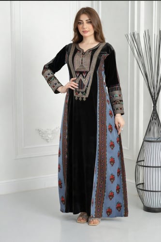 جلابيه مخمل تراثي ريم مشجر