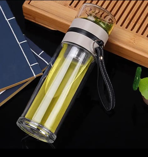 زجاج لصنع الشاي ومستخلص الأعشاب مج قارورة