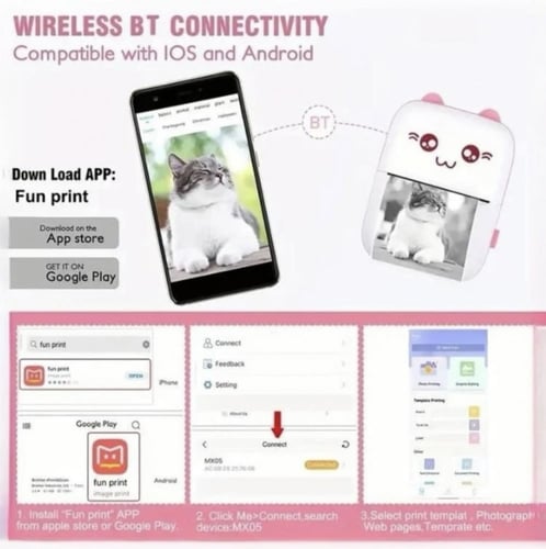 طابعة مدرسة طابعة اطفال بدون حبر للابد