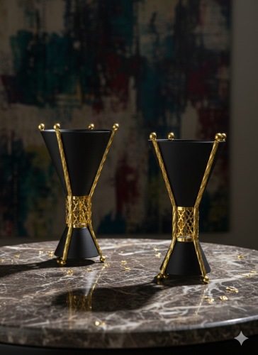 مبخرة أستيل أسود فاخرة