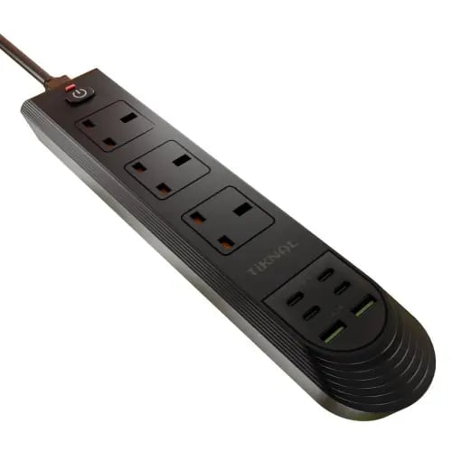 توصيلة كهرباء 4 منافذ PD+منفذين USB من TIKNAL
