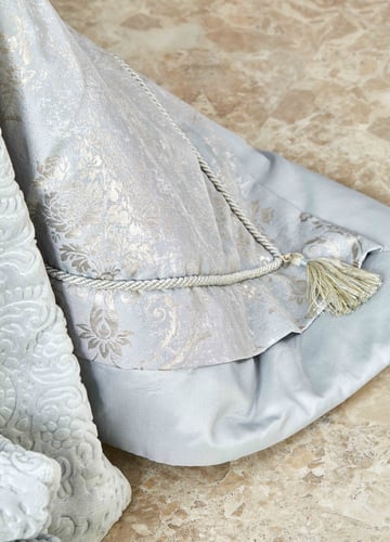 طقم مفارش عرائس كينج سايز Mihrimah أزرق