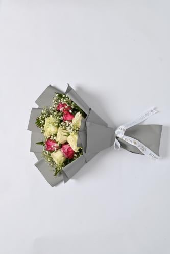 باقة ورد مفروش - 10 ورودات