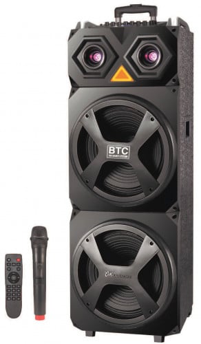 سماعة صندوق شحن 120 واط من BTC مزودة بمدخل مايك +...