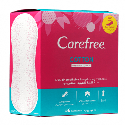 كير فري فوط نسائية بدون عطر 56+20 فوطة