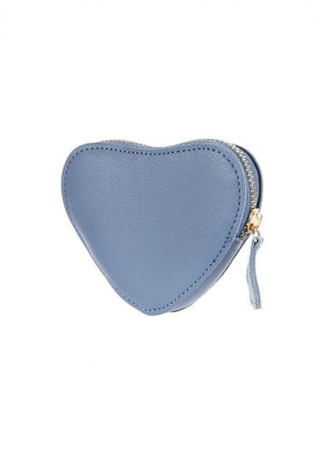 محفظة نقود على شكل قلب - أزرق رمادي