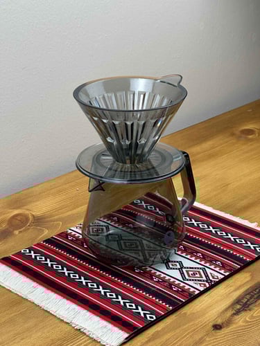 كوستر سجاد السدو الأحمر