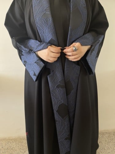 عباية كتان اسود