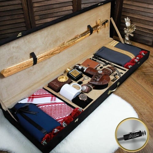 بوكسات هدايا ملكية تذكارية فاخرة ومتكاملة بتصميم خ...