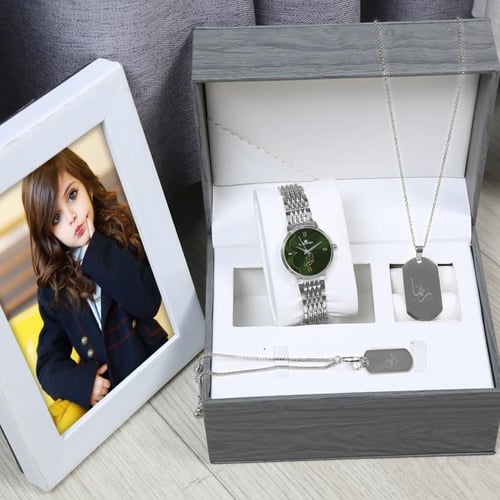 طقم ساعه بناتي