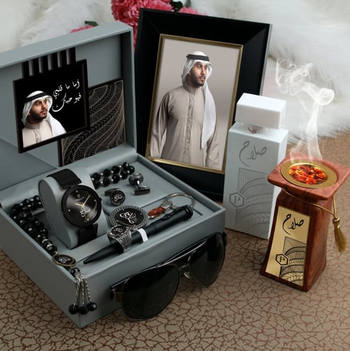 طقم ساعه رجالي