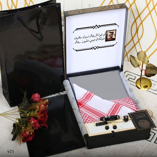 بوكس شماغ مع قماش عرض خاص