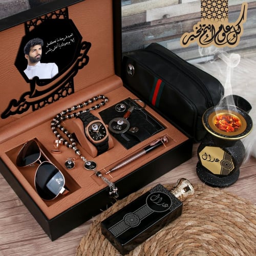 طقم ساعة رجالية بتصميم عصري جديد