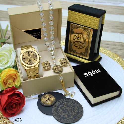 طقم ساعة رجالية بتصميم عصري