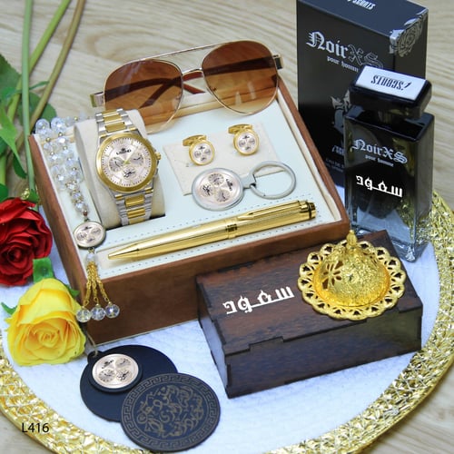 طقم ساعة رجالية بتصميم عصري جديد