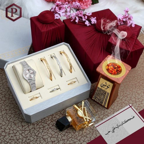 طقم ساعه نسائي