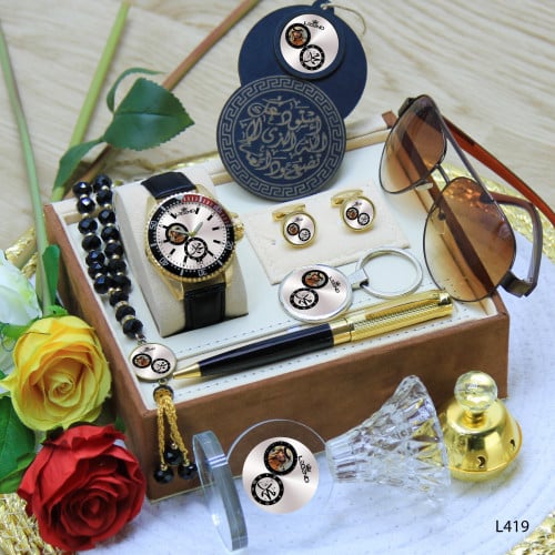 أطقم ساعات فخمة سير جلد مع إكسسوارات بتصميم شبابي...