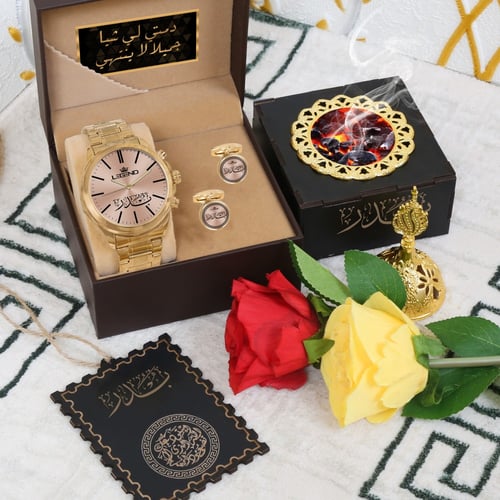 طقم ساعات رجالي فخم بالاسم