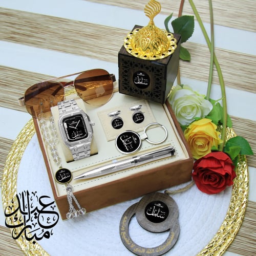 طقم ساعه بالاسم تصميم مميز